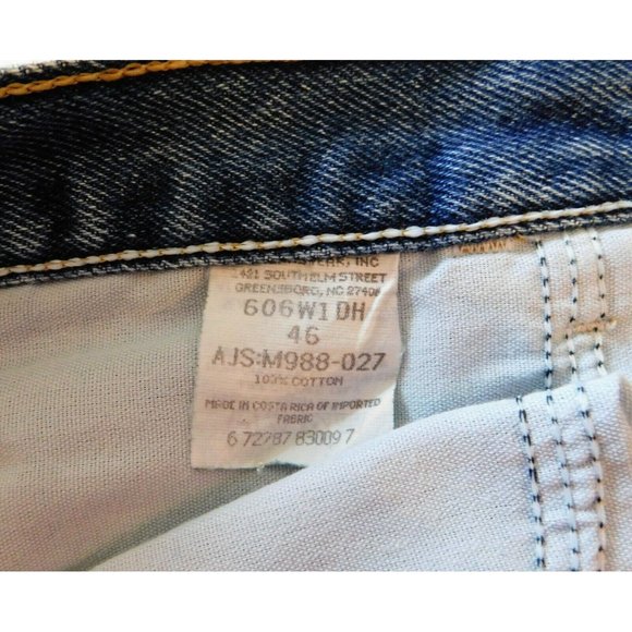 Wrangler Jean Shorts 46 Blue Denim Medium Wash Inseam 9.5 100% Cotton - Picture 8 of 8